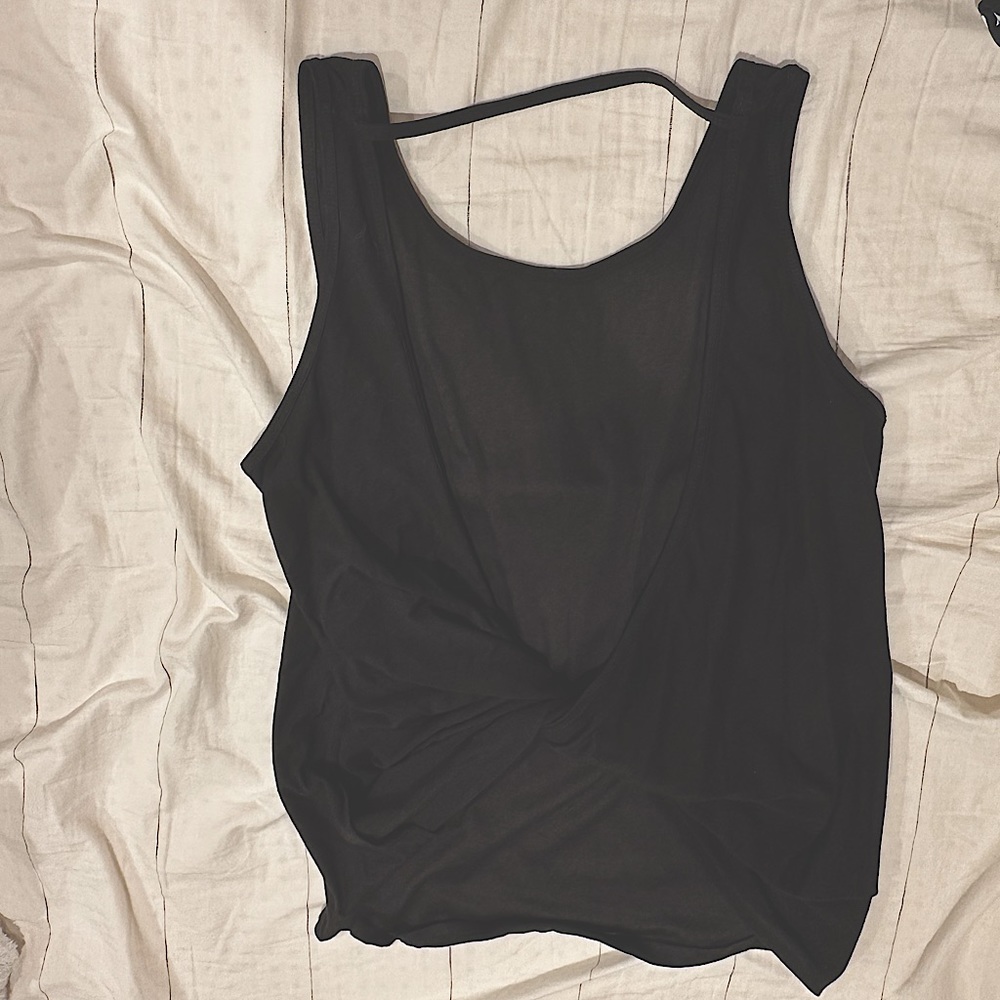 Cute black workout tank